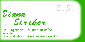 diana striker business card